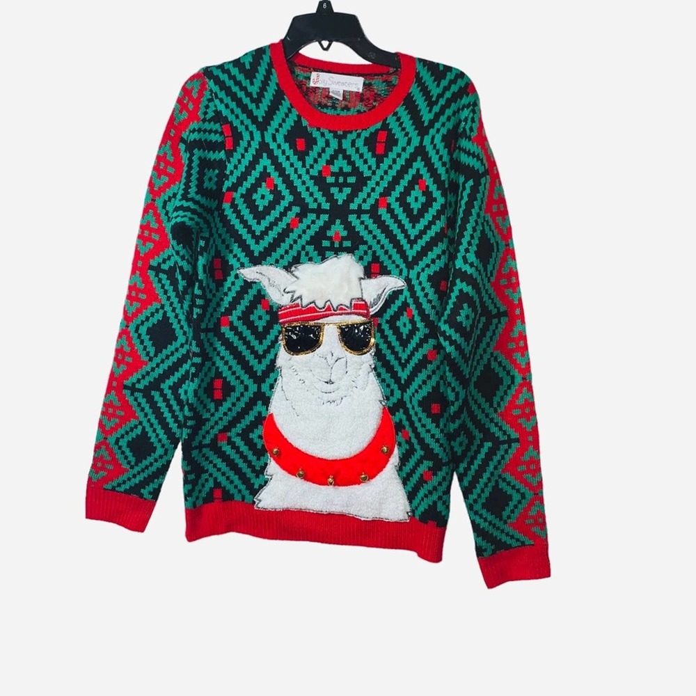 Ugly Christmas Sweater Lama size Small - Picture 1 of 8